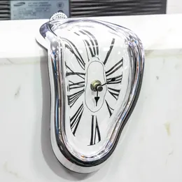 Wall Clocks 2024 Original Novel Surreal Melting Distorted Surrealist Salvador Dali Style Watch Decoration Gift