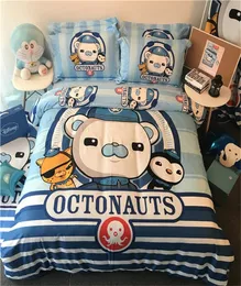 3pcs4pcs القطن الأنيمي Octonauts kwazii مجموعات الفراش البيزو مع غطاء السرير بيلوكس لوكس لمجموعة السرير غرفة صغار غرفة t28827798