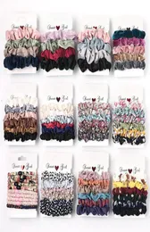 Scrunchie Fasce Scrunchies Anello per capelli Elastici per capelli Corda Inverno Donna Coda di cavallo Titolare Copricapo Accessori per capelli 38 Disegni7375098