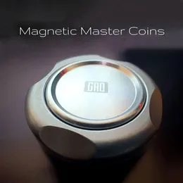 Gao Studio Magnetic Master Coins Fidget Spinner EDC Adult Metal Fidget Toys Autism ADHD Hand Spinner Anti-anxiety Stress Relief 240301