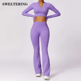 Lu Align Lemon Mulheres Sem Costura Conjunto de Yoga 2 PCS Terno Esportivo Roupas de Treino de Manga Longa Ginásio Top Colheita Cintura Alta Leggings Fiess Sports We