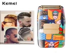 Kemei KM 1102H Personlig graffiti Electric Shaver Mens Professional Fashion Clipper Haircutting7064873