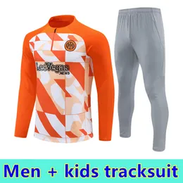 2024 2025 Inter Lautaro Football Tracksuit Milano Training Suit Men Kids Kit 23 24 25 Milans Soccer Tracksuits Jackor Sursetement Foot Chandal Futbol