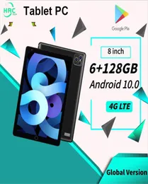 Tablett 8 tum 6GB128GB -surfplattor Android Tablet PC 5300MAH 10 Core Tablete Online klass Telefonsamtal Tablett Pad Pro Tablet9511673