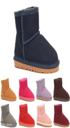 2020 Buty 3280 Klasyczne krótkie dziecko Snow Bot Girl Boy Winter Boots Buty Buty Cowhide Winter Boot UE Rozmiar 2135 BO3310229