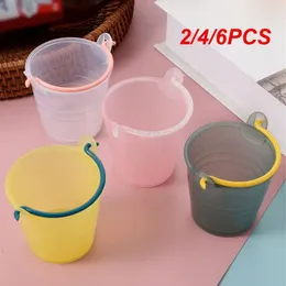 Tumblers 2/4 / 6PCS Mini copo de vinho pequeno aproximadamente 6,5 / 6,5cm Design criativo portátil brilhante como um espelho fácil de limpar copo plano