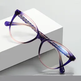Solglasögon ramar ultralätt mode retro kattögon glasögon kvinnor grönt optiskt recept glasöglasser ram anti-blue ligh fjäril