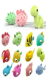 12styles Cable Bite Fish Dragon animal cable Protector Accessory Charger Cord cable bites For Samsung smartphone3883004