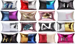 Sequin Pillow Case cover Mermaid Pillow Cover Glitter Reversible Sofa Magic Double Reversible Swipe Cushion cover 23 design6497297