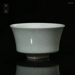 TEAWARE SETS | Fırın Seramik Bardakları Master Örnek Çay Kupası Tek Ruzhou Bireysel Porselen