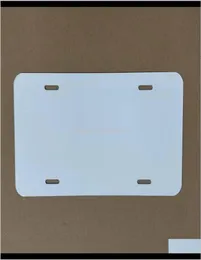 Другие офисные школьные принадлежности Сублимационный алюминиевый номерной знак Пустой белый алюминиевый лист DIY Термотрансферная рекламная пластина2388805