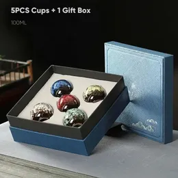 5st Ceramic Cups Set Coffee Ceramic Cup Pottery Cups Pottery Tea Cup Drinking Water Teacup With Present Box Wholesale 240304