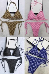 BUSTIERS CORSETS Bikini Designer Swimsuits سيدات Summer Swimsuit مجموعات مثلث أشرطة مثيرة أزياء أزياء الشاطئ