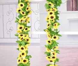 人工花のつる偽の花輪絹の花rattan for wedding party wall decoration人工vine花輪装飾7077113