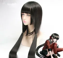 Danganronpa V3killing Harukawa Maki 스트레이트 블랙 코스프레 Wig8092450