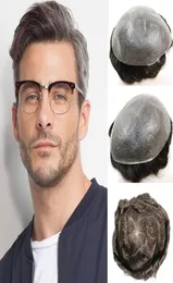 TOUPEE MEN HUMAL HAIR HAIRPIECE 003MM ULTRA THIN SKIN VLOOP MEDIOM密度WIG交換システム9177403