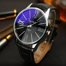 Wristwatches Mens Watches Top 2021 Yazole Watch Men Fashion Business Quartz-watch Minimalist Belt Male Erkek Saat2223