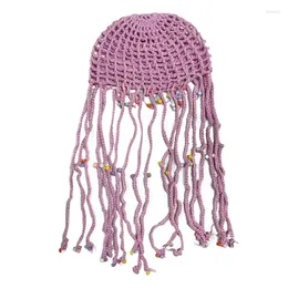 Berets Mulheres S Handmade Crochet Chapéus Ligeiramente Slouchy Beanie Hat Cap Cable Hand Knit