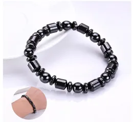 Men Biomagnetic Multishaped Natural Stone Black Stone Magnetic Therapy Bracelet Magnetic Health Hand Bracelet3993868
