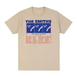 남자 T 셔츠 Smiths Vintage 티셔츠 퀸은 Dead Cotton 1980의 Indie Morrissey Homme 남자 록 밴드 셔츠 Tee Tshirt Women Tops