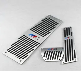High Quality Car Accessories For BMW E60 ATMT Accelerator Brake Footrest Pedal StickerAluminium alloy Styling Plate Pads6655629