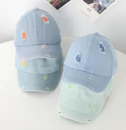 Baby Summer Hat Fashion Child Toddler Dziewczęta Edge Cowboy Beach Sun Protect Kids Suncreen Baseball Hat Cap 18years C140 YQNK1339283