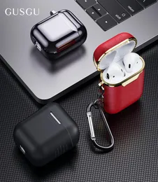 Ledertasche für Airpods für Air Pods Hüllen Bluetooth Kopfhörer Haut Schutzhülle für Airpod Hülle Kopfhörer Zubehör1560819