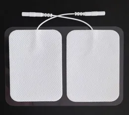 TENS Unit Adhesive Electrode Pads With Plug 24Inch35Inch EMS Electric Stimulator Large Pads 2Pcs per Pack3922912