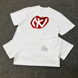 Männer und Frauen Mode T-Shirt Designer Leon Dore Mulberry American Artist Graffiti Letter Vielseitig Kurzarm Uqfe