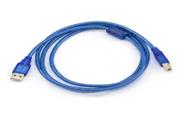 Typ A Mężczyzna do typu B Mężczyzna Transparent Blue Blue USB 20 Kabel drukarki dla drukarki 15M 3M 5M 10M5619693