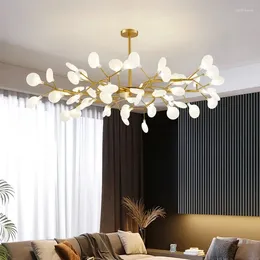 Lustre moderno led firefly lustre sala de estar quarto cozinha nórdico lindo casa iluminação interior decoração