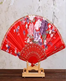 Wedding Ladies Hand Fans Annonsering och reklamfällbara fans 7quot Dancing Lace Fan Bridal Accessories Gäst GIFT9986595