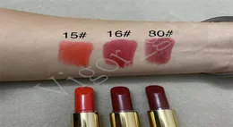 2022 Girl Beauty Lipstick TF Brand Lip Color Rouge A Levres 3G Tube Limsticks 15 16 80 3Color مع Top Quality5811723