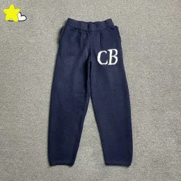 Sweatpants Royal Blue Blackish Green Casual Fashion Cole Buxton tröja män Kvinnor 1: 1 Taggar Classic CB Logo Jacquard Knit Pants Overized