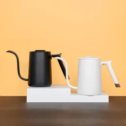 أواني القهوة Timemore Fish Pure Pour Over Kettle 700ml 6mm Spout Coffee Pot من السهل جعل تدفق المياه العمودي مقبضًا مريحًا