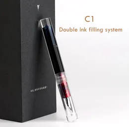 Перьевая ручка Majohn C1 с прозрачной пипеткой EFFM Nib Ink, оригинальная коробка 240229