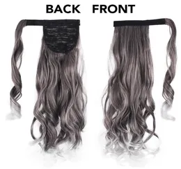 ponytail salt and pepper grey hair buns updo pony tail sleek silver gray human hair ponytail hairpiece wraps around colored ponyta8650591