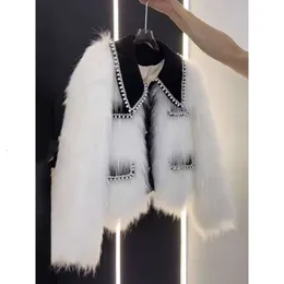 New Style Winter 2024 Celebrity Mao Top Small Fragrant Wind Fox Hair Fashion Fur Coat Women Haining 9638