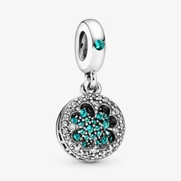 100 ٪ 925 Sterling Silver Lucky Four Leaf Clover Dangle Darnms تناسب سوار السحر الأوروبي الأصلي للنساء Wedding Engagemen313r