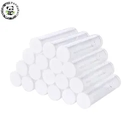 100 PZ Tubi di plastica trasparente Perline Contenitori Barattoli di stoccaggio Contenitori Bottiglie per imballaggi di gioielli 55x15mm F70 240307