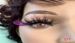 Wunderschöne Wimpern, flauschig, 25 mm, falsche Wimpern, künstliche bunte Nerz-Wimpern, Anbieter für Mädchen, Vollstreifen-Wimpern7207669