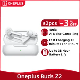 ヘッドフォンnieuwe oneplus knoppen z2 z 2 tws draadloze koptelefoon bluetooth 5.2アクティブノイズキャンセルdraadloze hoofdtelefoon voor oneplus