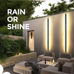 Wall Lamp Waterproof Outdoor LED Long IP65 Aluminum Light Garden Villa Porch Sconce 110V 220V Luminaire1323V
