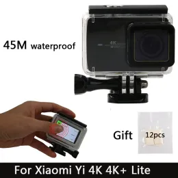 كاميرات 45 متر تحت الماء مقاوم للماء الإسكان الغوص ل xiaomi 4K كاميرا yi 4k+/yi lite/yi 4k بالإضافة إلى جبل xiaoyi الملحقات