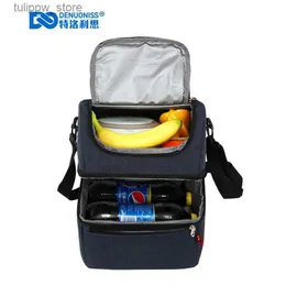 벤토 박스 Denuoniss Thermo Lunch Bags thermal lunch box food 푸드 가방 피크닉 가방 핸드백 절연 도시락 l240311