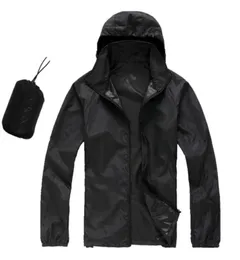 2022 Nya sommarkvinnor Mens Rain Jacket Coats Outdoor Casual Hoodies Windproof and Waterproof Solscreen Face Coats65185595271026
