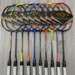Yy marca raquete de badminton 4u g5 carbono completo raquete profissional peteca nf 700 100zz arc7pro doura 10 string240311 livre