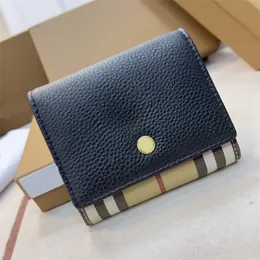 Mens Designer Wallet Women Highine Leather Billfold High Quality Wallet Designer Luxury House Card Holder Woman 2024 New Pocket Black Designer Bag XB149 E4