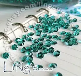 1000 13ct 45mm 청록색 블루 다이아몬드 색종이 웨딩 웨딩 호의 테이블 산란 장식 4580617