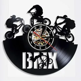 Настенные часы в стиле BMX, велосипедные часы, спортивный домашний декор, велосипедный мотокросс, повторная запись, молодые байкеры, велосипедисты Gift310R